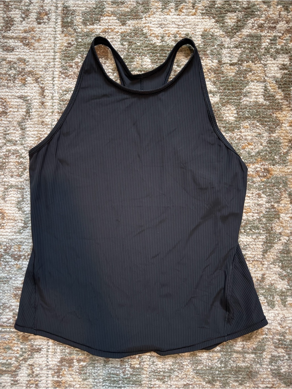 Lululemon Base Pace Ribbed Tank in Black - EUC